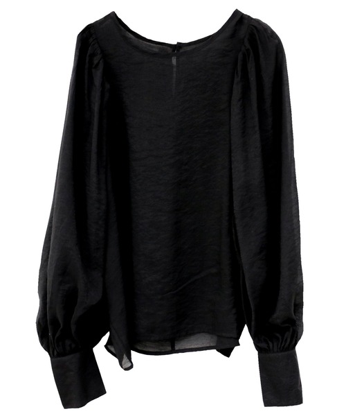 Social GIRL(ソーシャルガール)の「シアーボリュームスリーブブラウス(シャツ/ブラウス・レディース・グリーン/グレイッシュベージュ/ブラック/オフホワイト・M)」の12枚目の写真