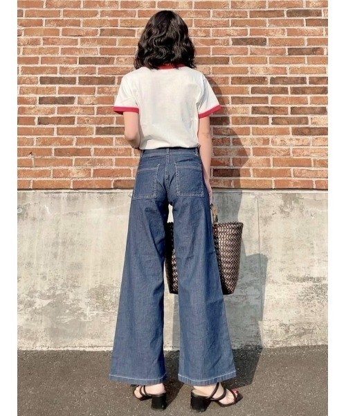 SOMETHING(サムシング)の「【SOMETHING】ヴィンテージリンガーTシャツ(Tシャツ/カットソー・レディース・レッド・M/L)」の21枚目の写真