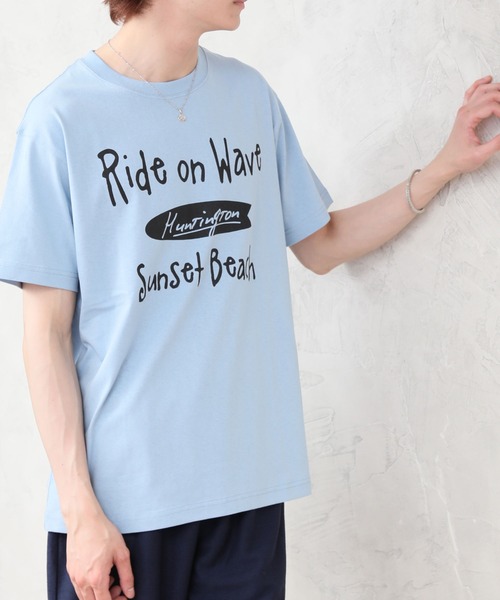 ARCADE（アーケード）の「サーフデザイン 半袖クルーネック プリントTシャツ DORE.H（Tシャツ/カットソー・メンズ・サックスブルー系2/ブラック系その他/ホワイト系その他3/ピンク系その他3/イエロー系その他3/ホワイト系その他2/ブラック系その他2/ホワイト系その他/ブラック系その他3/サックスブルー系/イエロー系その他/ピンク系その他2・LL/L/M）」の9枚目の写真