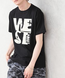 サーフデザイン 半袖クルーネック プリントTシャツ DORE.H