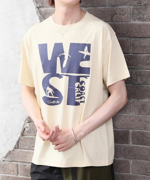 ARCADE（アーケード）の「サーフデザイン 半袖クルーネック プリントTシャツ DORE.H（Tシャツ/カットソー・メンズ・サックスブルー系2/ブラック系その他/ホワイト系その他3/ピンク系その他3/イエロー系その他3/ホワイト系その他2/ブラック系その他2/ホワイト系その他/ブラック系その他3/サックスブルー系/イエロー系その他/ピンク系その他2・LL/L/M）」の10枚目の写真