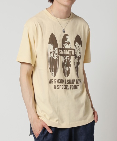ARCADE（アーケード）の「サーフデザイン 半袖クルーネック プリントTシャツ DORE.H（Tシャツ/カットソー・メンズ・サックスブルー系2/ブラック系その他/ホワイト系その他3/ピンク系その他3/イエロー系その他3/ホワイト系その他2/ブラック系その他2/ホワイト系その他/ブラック系その他3/サックスブルー系/イエロー系その他/ピンク系その他2・LL/L/M）」の11枚目の写真