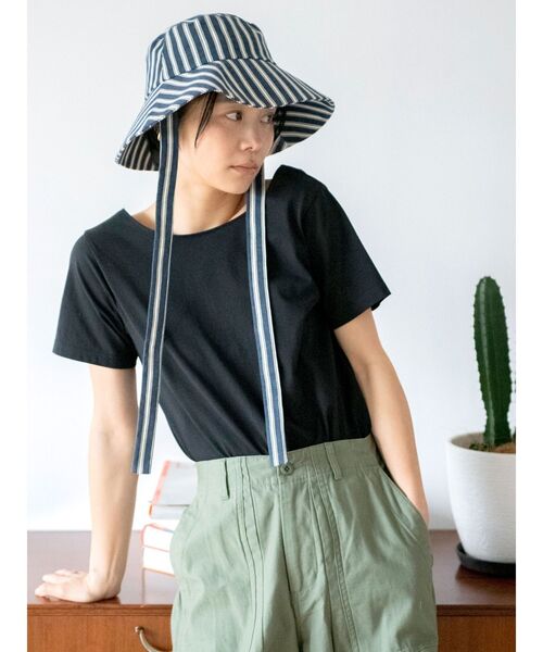 Ungrid（アングリッド）の「総柄デザインバケットハット（ハット・レディース・ベージュ/ネイビー・FREE）」の3枚目の写真