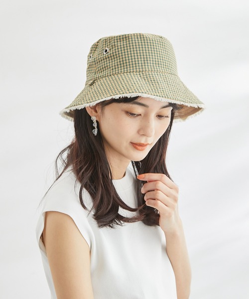 Casselini(キャセリーニ)の「【Casselini/キャセリーニ別注】リバーシブルアドベンチャーハット(ハット・レディース・ブラック/キナリ・FREE)」の7枚目の写真