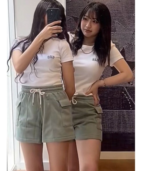 GAP（ギャップ）の「ヴィンテージ ソフト カーゴショートパンツ（カーゴパンツ・レディース・ライトグレー/グリーン/ブラック/その他・XS/S/M/L/XXS）」の9枚目の写真