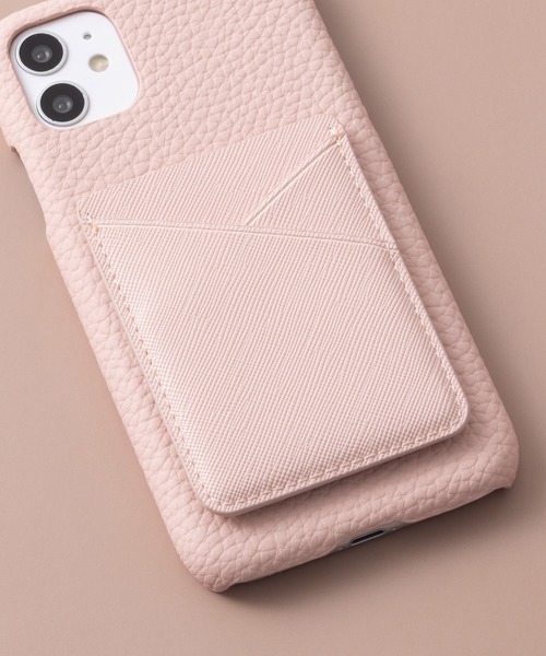 emonique（エモニーク）の「スマホ ポケットカードホルダー PUレザー（スマホグッズ・レディース・ブラック/グレー/ゴールド/ピンク・FREE）」の2枚目の写真