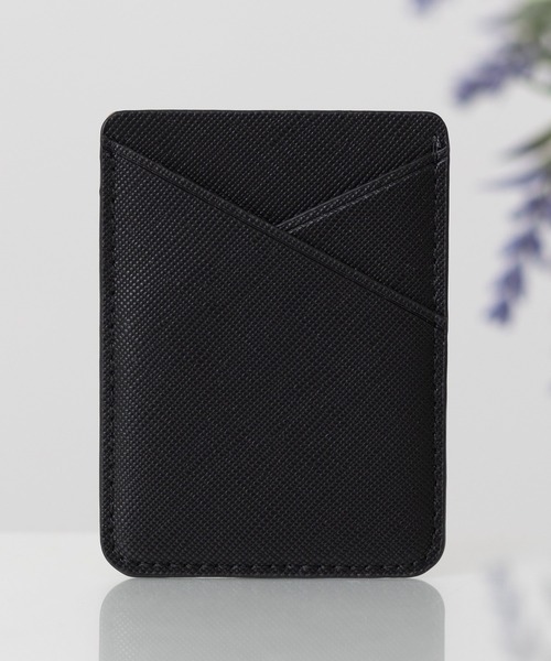 emonique（エモニーク）の「スマホ ポケットカードホルダー PUレザー（スマホグッズ・レディース・ブラック/グレー/ゴールド/ピンク・FREE）」の8枚目の写真