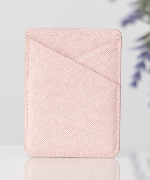 emonique（エモニーク）の「スマホ ポケットカードホルダー PUレザー（スマホグッズ・レディース・ブラック/グレー/ゴールド/ピンク・FREE）」の12枚目の写真