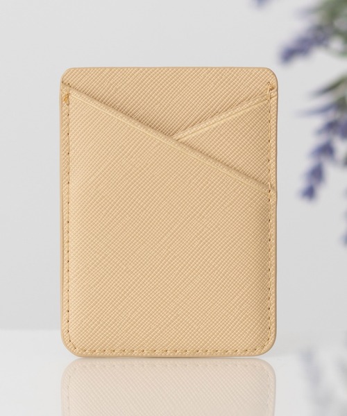 emonique（エモニーク）の「スマホ ポケットカードホルダー PUレザー（スマホグッズ・レディース・ブラック/グレー/ゴールド/ピンク・FREE）」の10枚目の写真