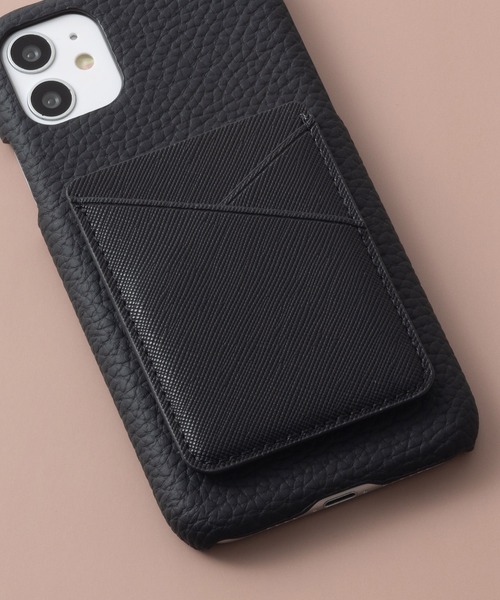 emonique（エモニーク）の「スマホ ポケットカードホルダー PUレザー（スマホグッズ・レディース・ブラック/グレー/ゴールド/ピンク・FREE）」の9枚目の写真