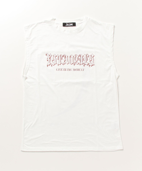 .KOM(ドットコム)の「『.KOM/ドットケーオーエム』フロントロゴノンスリーブTEE 【CN】(Tシャツ/カットソー・メンズ・グレー/ブラック/ホワイト・FREE)」の14枚目の写真