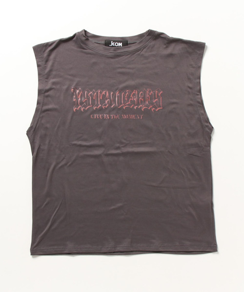 .KOM(ドットコム)の「『.KOM/ドットケーオーエム』フロントロゴノンスリーブTEE 【CN】(Tシャツ/カットソー・メンズ・グレー/ブラック/ホワイト・FREE)」の18枚目の写真