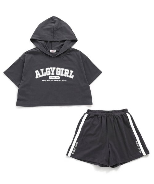 algy(アルジー)の「タンタケカットセットアップ(セットアップ・キッズ・チャコール/ミント/グレー・XXX-SMALL/XX-SMALL/X-SMALL/SMALL/MEDIUM)」の1枚目の写真