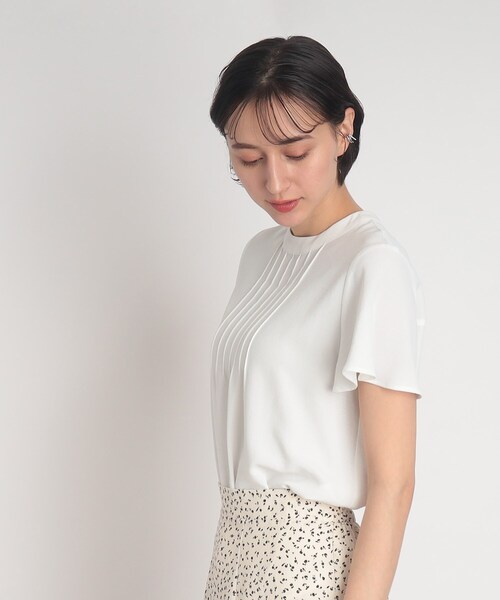 DRESKIP(ドレスキップ)の「◆【落ち感きれいな上品シルエット】バンドカラーお袖フリルブラウス(シャツ/ブラウス・レディース・ベージュ系その他3/ブラック系/ライトグリーン/オフホワイト・02/03/04)」の10枚目の写真
