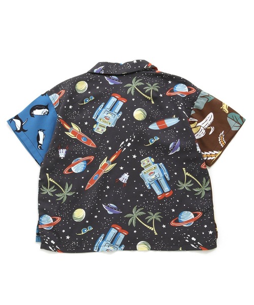 F.O.KIDS(エフオーキッズ)の「F.O.KIDS/エフオーキッズ ALOHA SHIRT アロハシャツ(シャツ/ブラウス・キッズ・ブルー/レインボー/チャコール/ブラウン・140/130/120)」の10枚目の写真