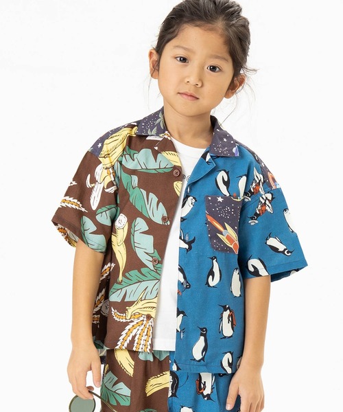 F.O.KIDS(エフオーキッズ)の「F.O.KIDS/エフオーキッズ ALOHA SHIRT アロハシャツ(シャツ/ブラウス・キッズ・ブルー/レインボー/チャコール/ブラウン・140/130/120)」の19枚目の写真
