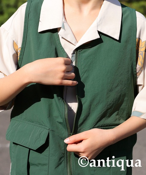 antiqua（アンティカ）の「水陸両用ドライ素材ベスト（ベスト・キッズ・ブラック/カーキ・160/120/140）」の21枚目の写真