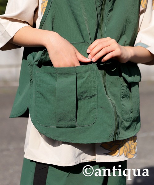 antiqua（アンティカ）の「水陸両用ドライ素材ベスト（ベスト・キッズ・ブラック/カーキ・160/120/140）」の22枚目の写真