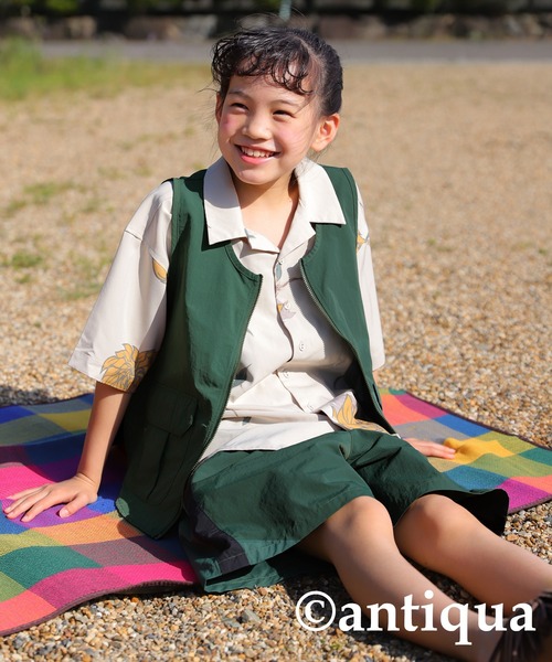 antiqua（アンティカ）の「水陸両用ドライ素材ベスト（ベスト・キッズ・ブラック/カーキ・160/120/140）」の19枚目の写真