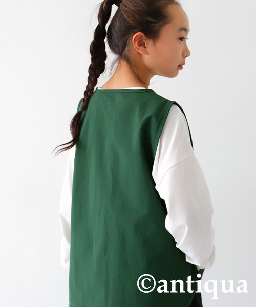 antiqua（アンティカ）の「水陸両用ドライ素材ベスト（ベスト・キッズ・ブラック/カーキ・160/120/140）」の18枚目の写真