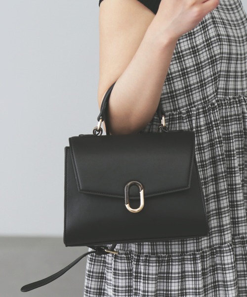 FREE'S MART(フリーズマート)の「◆マーブルクリップバッグ(ショルダーバッグ・レディース・ブラック/ホワイト/ブラウン・フリ-)」の3枚目の写真