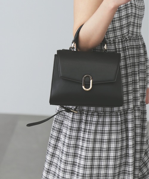 FREE'S MART(フリーズマート)の「◆マーブルクリップバッグ(ショルダーバッグ・レディース・ブラック/ホワイト/ブラウン・フリ-)」の7枚目の写真