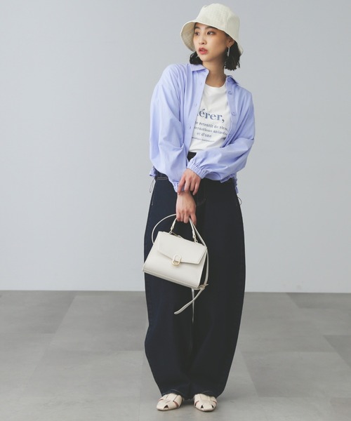 FREE'S MART(フリーズマート)の「◆マーブルクリップバッグ(ショルダーバッグ・レディース・ブラック/ホワイト/ブラウン・フリ-)」の5枚目の写真