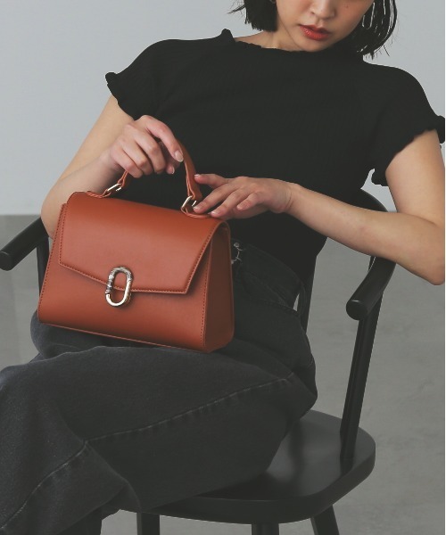 FREE'S MART(フリーズマート)の「◆マーブルクリップバッグ(ショルダーバッグ・レディース・ブラック/ホワイト/ブラウン・フリ-)」の11枚目の写真