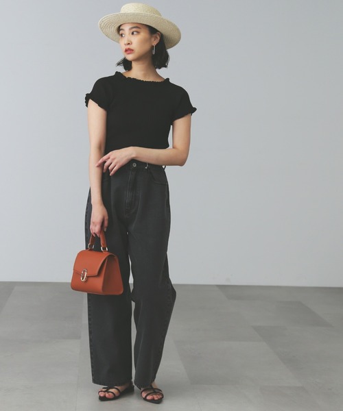 FREE'S MART(フリーズマート)の「◆マーブルクリップバッグ(ショルダーバッグ・レディース・ブラック/ホワイト/ブラウン・フリ-)」の12枚目の写真