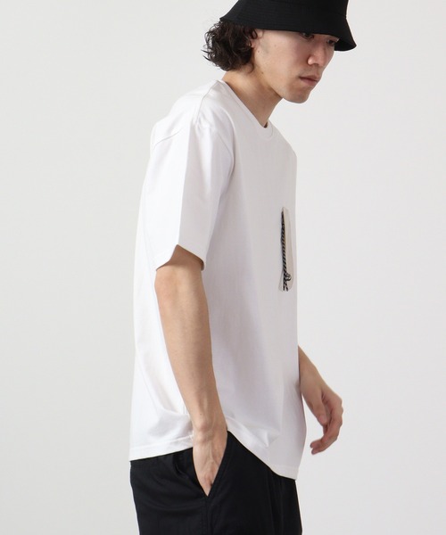 セール】ZIP胸ポケット半袖Tシャツ（Tシャツ/カットソー