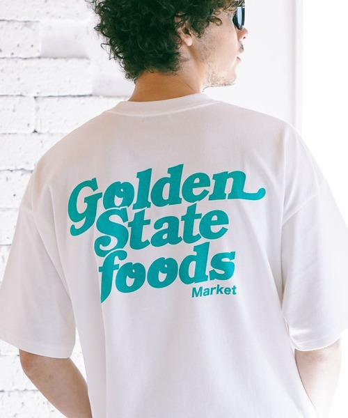 BAYFLOW(ベイフロー)の「SUNSETプリントTシャツ(Tシャツ/カットソー・メンズ・セージグリーン/オフホワイト/ピンク/ベージュ/チャコール/ライトベージュ/ベビーピンク/ブラック・MEDIUM/LARGE)」の2枚目の写真