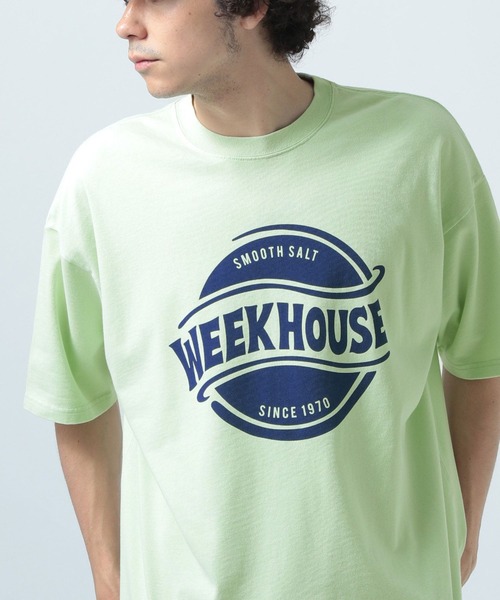 BAYFLOW(ベイフロー)の「SUNSETプリントTシャツ(Tシャツ/カットソー・メンズ・セージグリーン/オフホワイト/ピンク/ベージュ/チャコール/ライトベージュ/ベビーピンク/ブラック・MEDIUM/LARGE)」の9枚目の写真