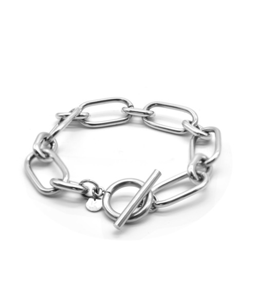 LHME（エルエイチエムイー）の「LHME グラムオーバルチェーンブレスレット/サージカルステンレス316L（金属アレルギー対応）（ブレスレット・レディース・ゴールド/シルバー・ONE SIZE）」の3枚目の写真