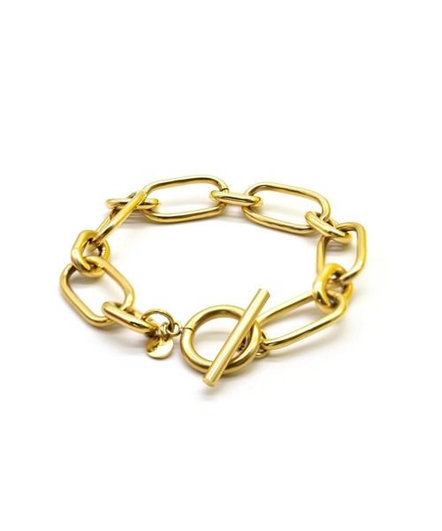 LHME（エルエイチエムイー）の「LHME グラムオーバルチェーンブレスレット/サージカルステンレス316L（金属アレルギー対応）（ブレスレット・レディース・ゴールド/シルバー・ONE SIZE）」の6枚目の写真