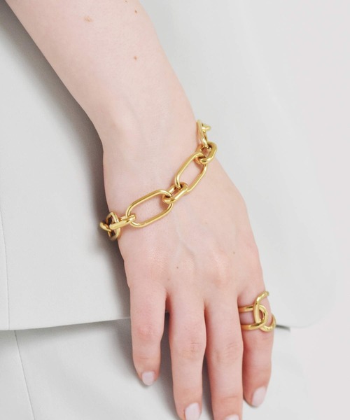 LHME（エルエイチエムイー）の「LHME グラムオーバルチェーンブレスレット/サージカルステンレス316L（金属アレルギー対応）（ブレスレット・レディース・ゴールド/シルバー・ONE SIZE）」の16枚目の写真