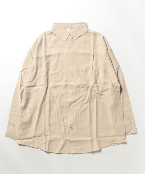 STYLEBLOCK（スタイルブロック）の「シアーシャツ（シャツ/ブラウス・レディース・ホワイト/パープル/ベージュ系その他/ピンク・FREE）」の7枚目の写真