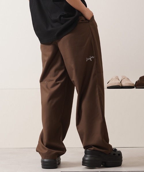 【Laufer】 TR ワイド スラックス / TR Wide Slacks / ワイドパンツ ワイドテーパード バルーンパンツ ワイドスラックス（スラックス）｜Laufer（ロイファー）