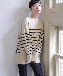 LOWRYS FARM | 2WAYハイネックラウンド 967410(ニット/セーター)