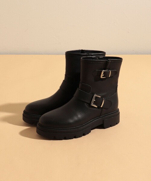 REMME(レメ)の「【REMME/レメ】2ベルトエンジニアブーツ(ブーツ・レディース・ブラック・37/38)」の4枚目の写真