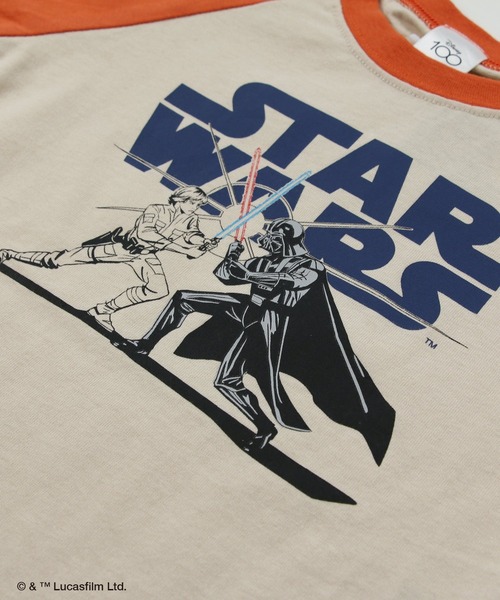 JAM & LINK(ジャムアンドリンク)の「STAR WARS / スター・ウォーズ キャラクター ラグラン長袖Tシャツ(Tシャツ/カットソー・キッズ・ブラック/オレンジ・130cm/120cm/100cm/80cm/90cm/110cm/140cm)」の9枚目の写真