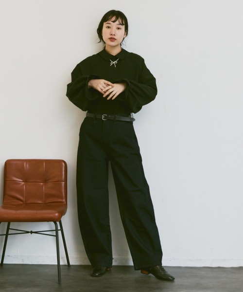 Libra Cue(リブラ キュー)の「パールリボンネックレス(ネックレス・レディース・ブラック/ホワイト・FREE)」の9枚目の写真