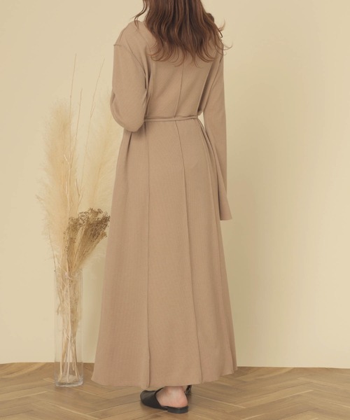 mil（ミル）の「【150㎝前後の小柄さんサイズ】前後２wayフレアスリーブワンピース【きれいめ・美シルエット】（ワンピース・レディース・ベージュ/キャメル/ブラック・S/XS）」の18枚目の写真