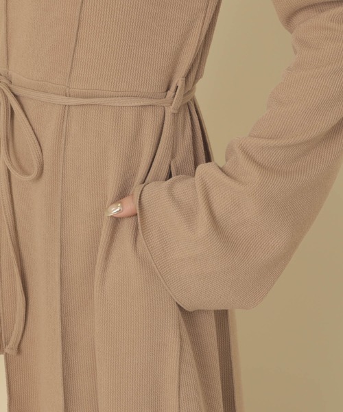 mil（ミル）の「【150㎝前後の小柄さんサイズ】前後２wayフレアスリーブワンピース【きれいめ・美シルエット】（ワンピース・レディース・ベージュ/キャメル/ブラック・S/XS）」の22枚目の写真
