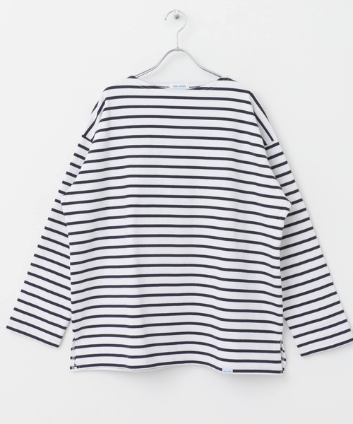 FORK&SPOON（フォークアンドスプーン）の「『WEB/一部店舗限定』FORK&SPOON　ビッグボートネックボーダー（Tシャツ/カットソー・レディース・ブラック系その他/ネイビー・1）」の14枚目の写真