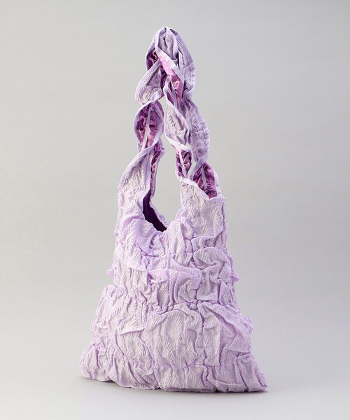 FREAK'S STORE（フリークスストア）の「Casselini/キャセリーニ スクエア ギャザートート/トートバッグ（トートバッグ・レディース・ナチュラル/ブラック/ラベンダー・ONE SIZE）」の7枚目の写真