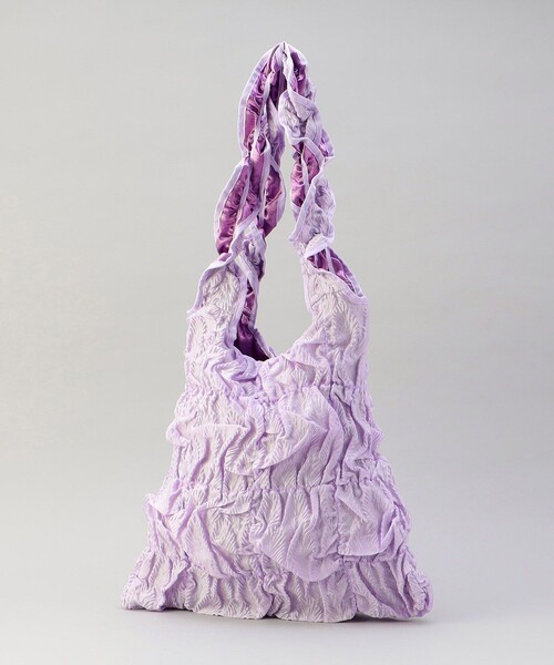 FREAK'S STORE（フリークスストア）の「Casselini/キャセリーニ スクエア ギャザートート/トートバッグ（トートバッグ・レディース・ナチュラル/ブラック/ラベンダー・ONE SIZE）」の11枚目の写真