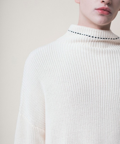 aimoha（アイモハ）の「aimoha menバルーンスリーブセーター（ニット/セーター・メンズ・ホワイト/ブラック・M/XL/L）」の20枚目の写真