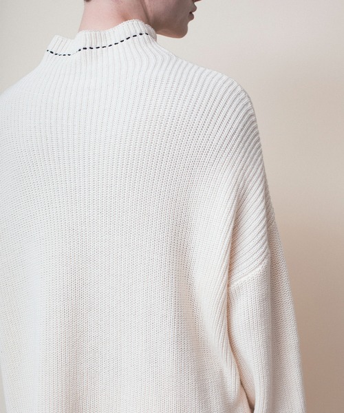 aimoha（アイモハ）の「aimoha menバルーンスリーブセーター（ニット/セーター・メンズ・ホワイト/ブラック・M/XL/L）」の21枚目の写真