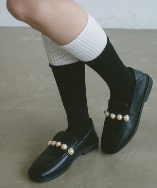 VANNIE U（ヴァニーユー）の「パールローファー（ローファー・レディース・ブラック・SMALL/MEDIUM/LARGE）」の6枚目の写真