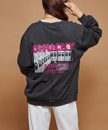 【DISCUS】CHUCKY/JAWS/BACK TO THE FUTURE ムービーロゴプリントライトスウェット 2487-4600